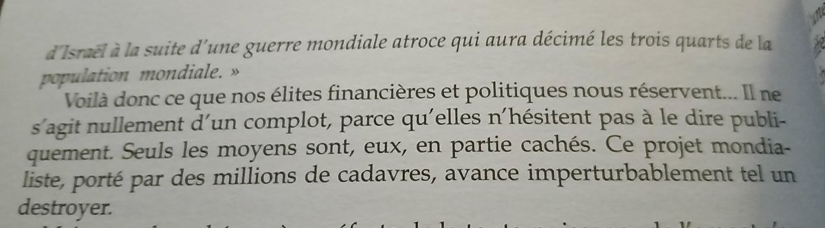 Dans mon livre, #LeRègnedesMarchandsduTemple au chapitre 'La Troisième guerre mondiale : dernière phase du mondialisme financier', j'ai mentionné cette citation prophétique de Louis-Ferdinand Céline de 1937 : #IsraelIsATerroristState #IsraelIranWar