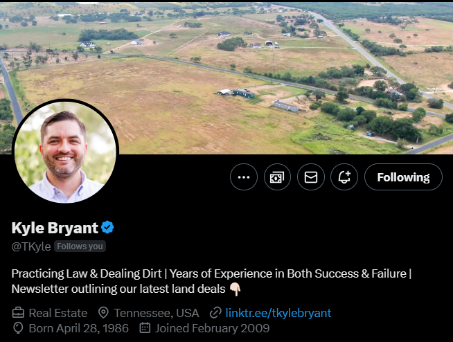 🎉We're very stoked to announce that Kyle Bryant has joined the firm as an associate! 🎉 Kyle is both a lawyer and an active real estate investor, with years of experience developing land deals. ⛏️ He's been working as a contractor but now we're bringing him in full time! 🙌🏻…