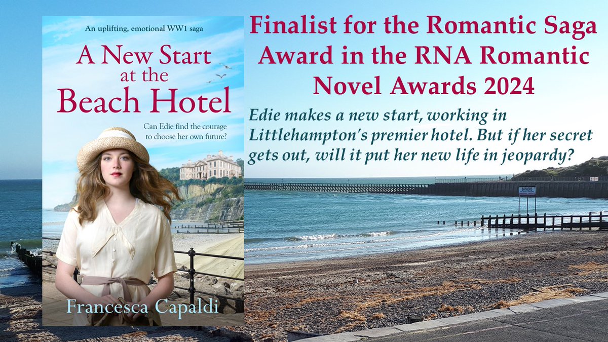 So happy to be one of the finalists for the #RNARomanticNovelAwards2024 Romantic Saga Award with A New Start at the Beach Hotel. #TuesNews @RNATweets @HeraBooks #Romance #Saga #HistoricalRomance #HistoricalFiction Full list of finalists here: bit.ly/3JkoKz2