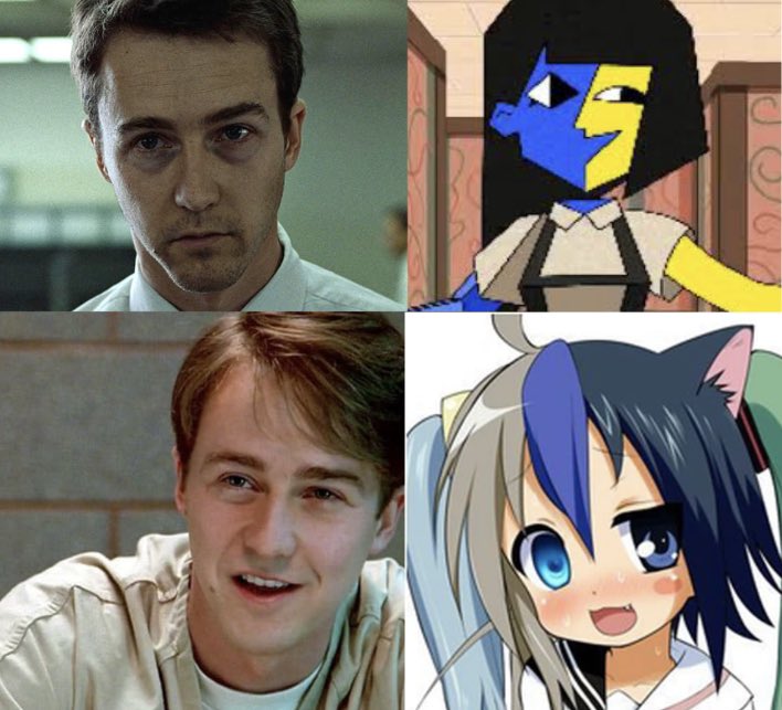 chimeraxoxo's tweet photo. omg they are so me!
(They are me i am them)
Them: #tylerdurden #ENA #moetron #aaronstampler https://t.co/am5JMPY9KC