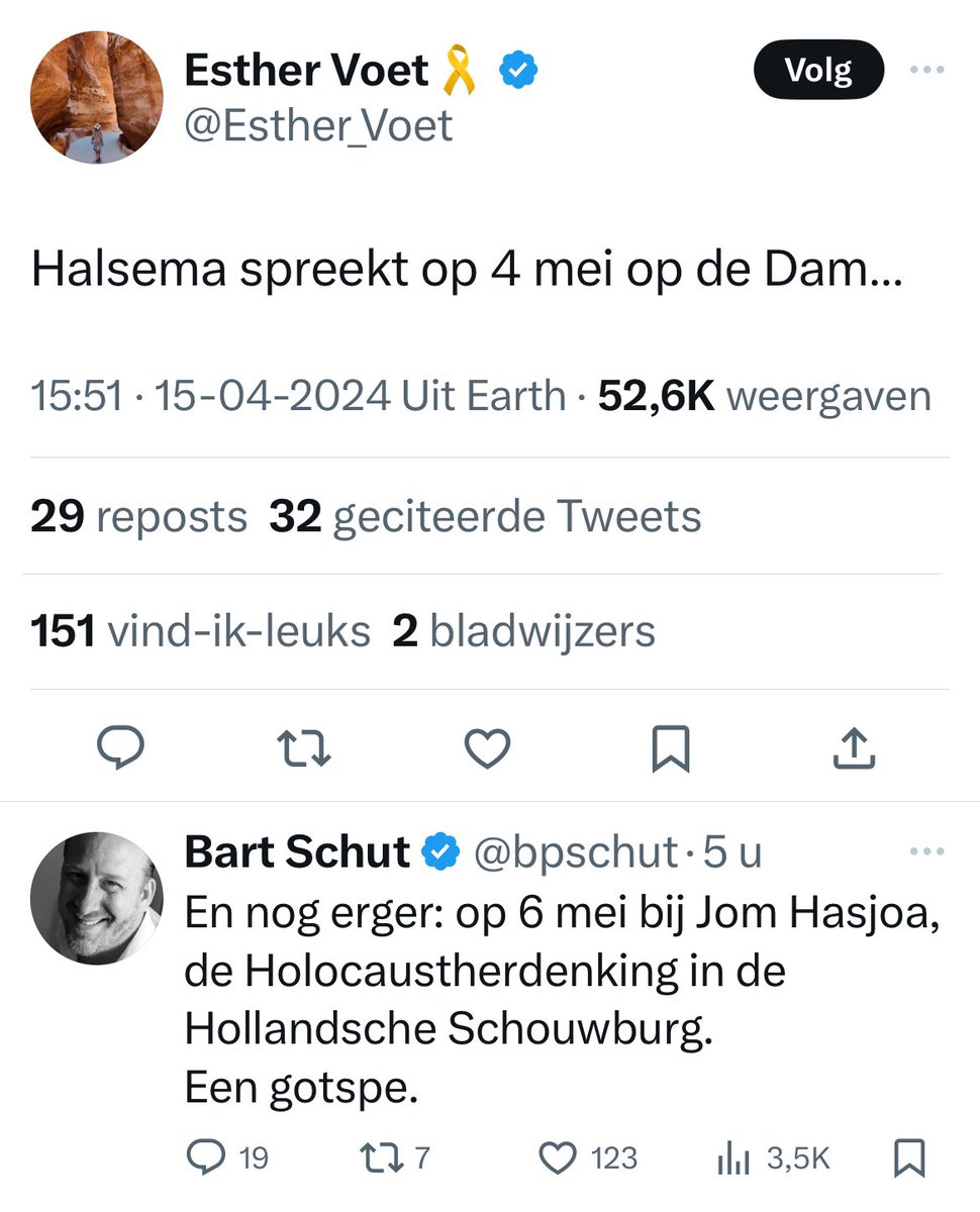 Hey #FemkeHalsema spreekt op #4mei op de Dam. En op Jom Hasjoa. Uitstekende keuze