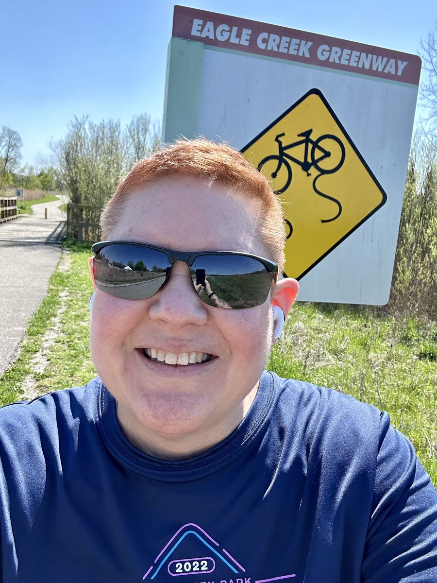 Beautiful day for a walk on the Eagle Creek Greenway.  #summerinspring #hearthealthy