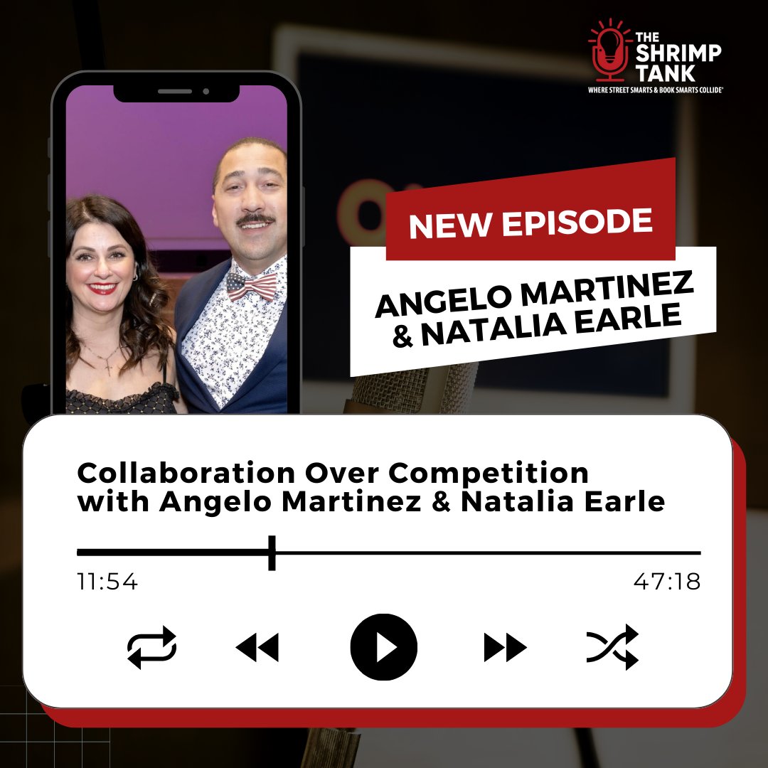 Meet Angelo Martinez and Natalia Earle, CEO and COO of The Barracks Legend Foundation! Check out our most recent episode with them on Spotify, YouTube, and our website! youtube.com/watch?v=0mlQGv… #shrimptank #theshrimptank #entrepreneur #businessowner #leader #ceo #founder #owner