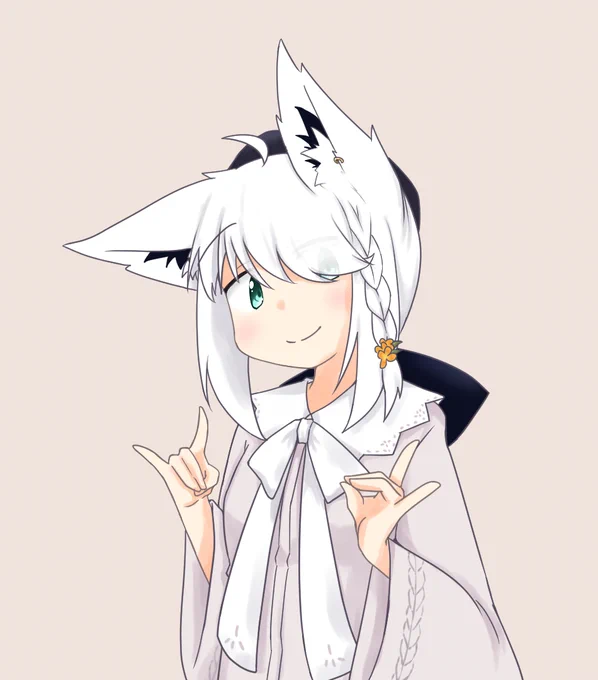 目隠れ私服フブキちゃん #絵フブキ 