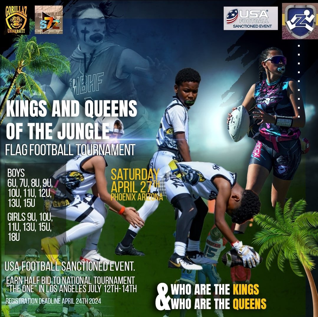 USA Football sanctioned tournament. Sign up now on zorts.