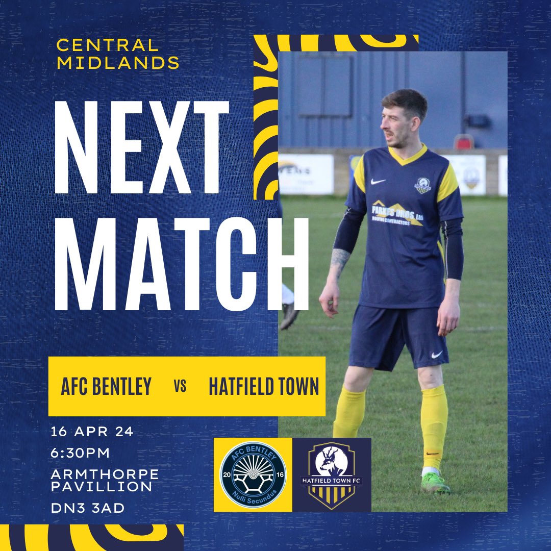 Tomorrow night we’re back in action as we face AFC Bentley! 🔵🟡