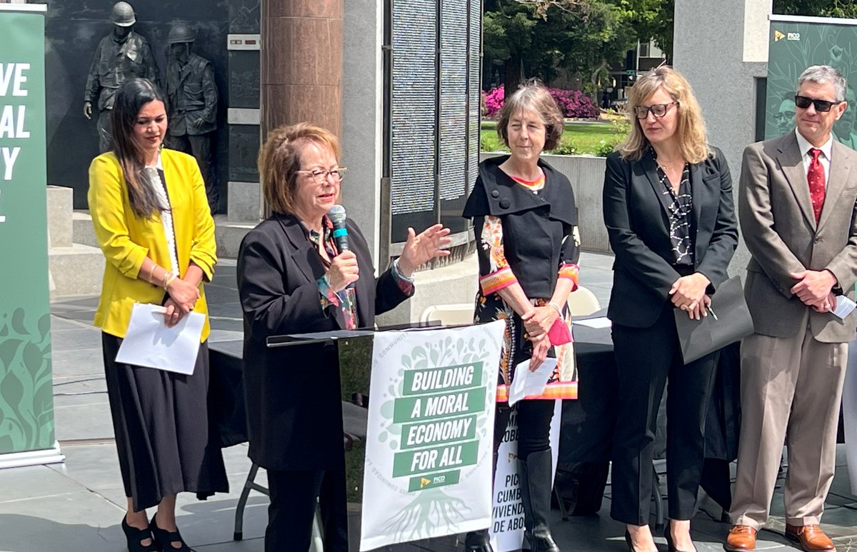 Proud today to stand w/ @PICOcalifornia @BuffyWicks & @SenMariaEDurazo in strong support of #AB1657, the Affordable Housing Bond Act of 2024, a $10B bond proposed for the Nov. ballot. CA must build more affordable housing and make our state more affordable for all residents.