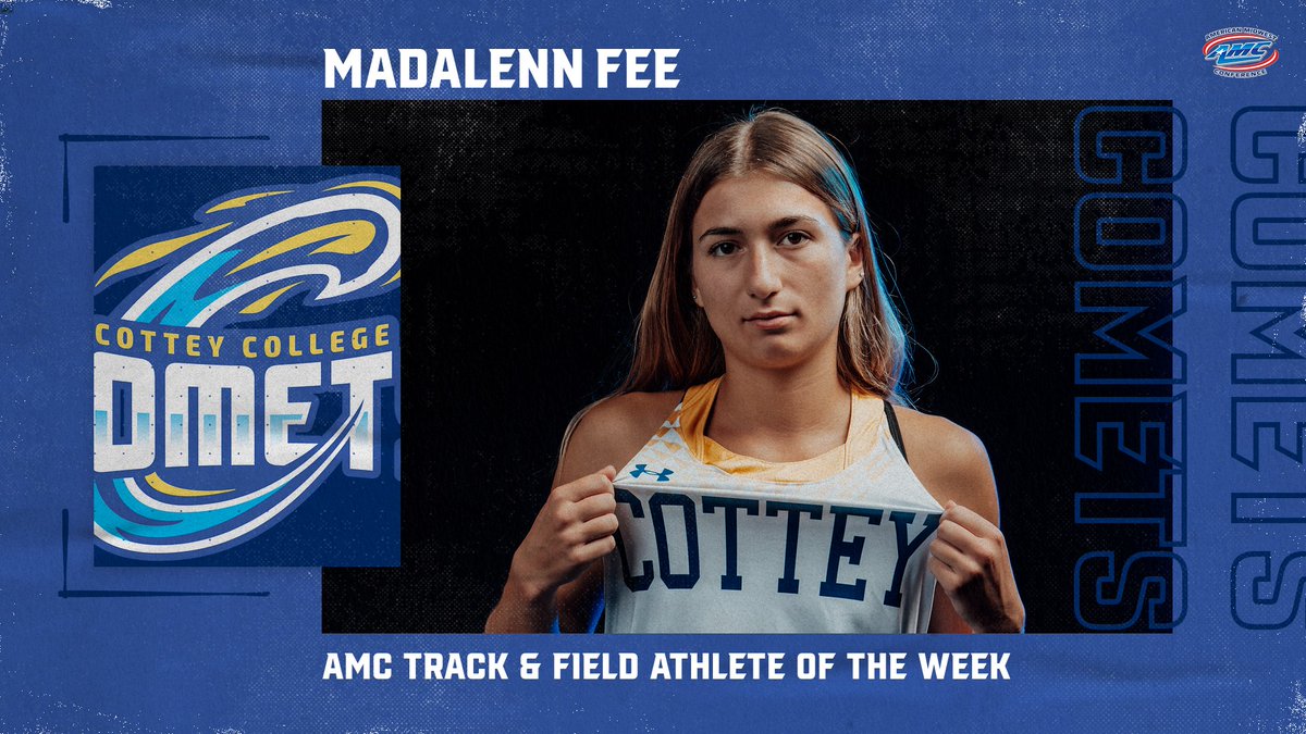 Madalenn Fee Wins AMC Conference Track Athlete of the Week 🔗cotteycomets.com/sports/wtrack/…