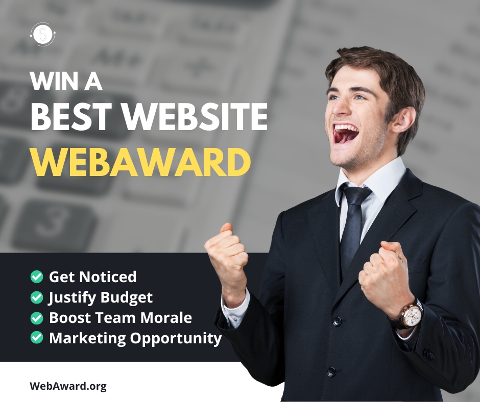 Feel a sense of pride and accomplishment when you win Best Website in the @WebMarketAssoc 28th #WebAward for #WebsiteDevelopment at WebAward.org Enter by 5.31.24.

 #websitecreation #webmarketing #webdevelopment#WebDev #webdevelopers #webdeveloping #onlinemarketing