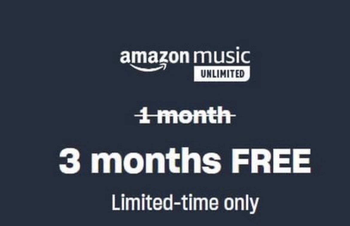 Get 3 months Amazon Music FREE! Check it out here ➡️ amazon.co.uk/music/unlimite… # ad