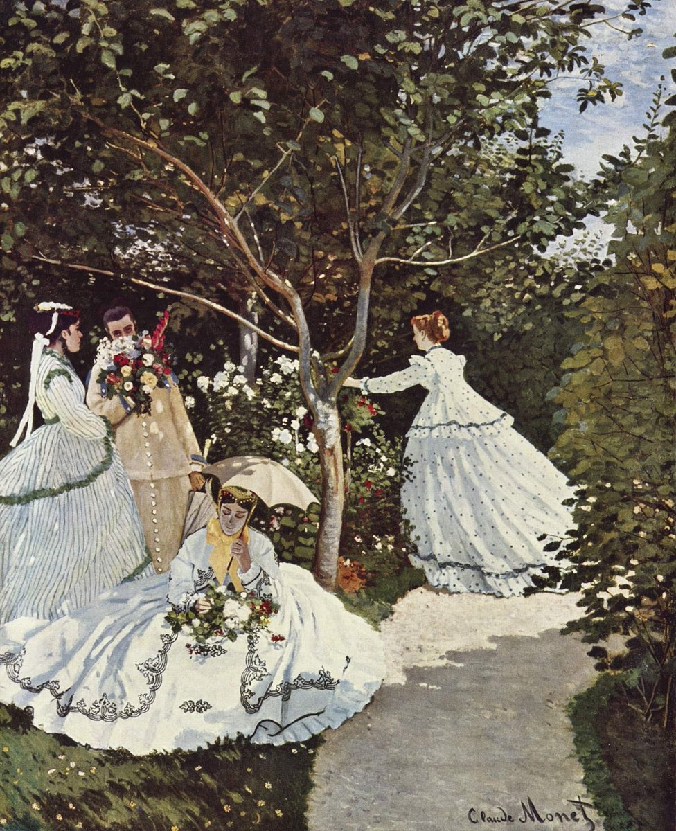 “Femmes au jardin” (1867) 🎨Claude Monet. Museo d’Orsay, París, Francia.