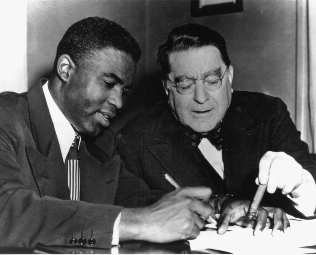 Today Major League Baseball is celebrating Jackie Robinson Day!

"There was never a man in the game who could put mind and muscle together quicker and with better judgment than (Jackie) Robinson."  Branch Rickey, Ohio Wesleyan 1904