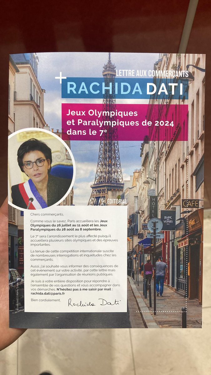 🗣J’ai réuni ce soir les #commerçants de #Paris7 afin de répondre à toutes leurs questions sur les #JOP24 🙏Merci à @FrancisPalombi et @CDF_Commercants pour leur participation 👉 Retrouvez toutes les informations relatives aux Jeux sur le site de @mairie7 :