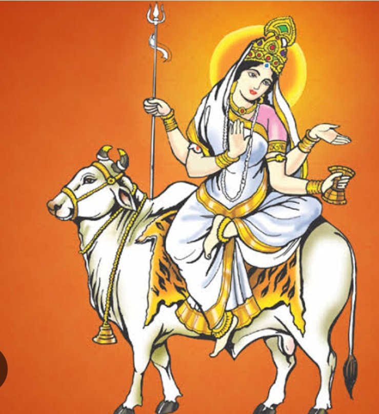 Today is the 8th day of Navratri! Offering my prayers to Maa Mahagauri for peace, purity, and blessings. May she remove all obstacles and guide me towards spiritual enlightenment. #Navratri #MaaMahagauri ✨