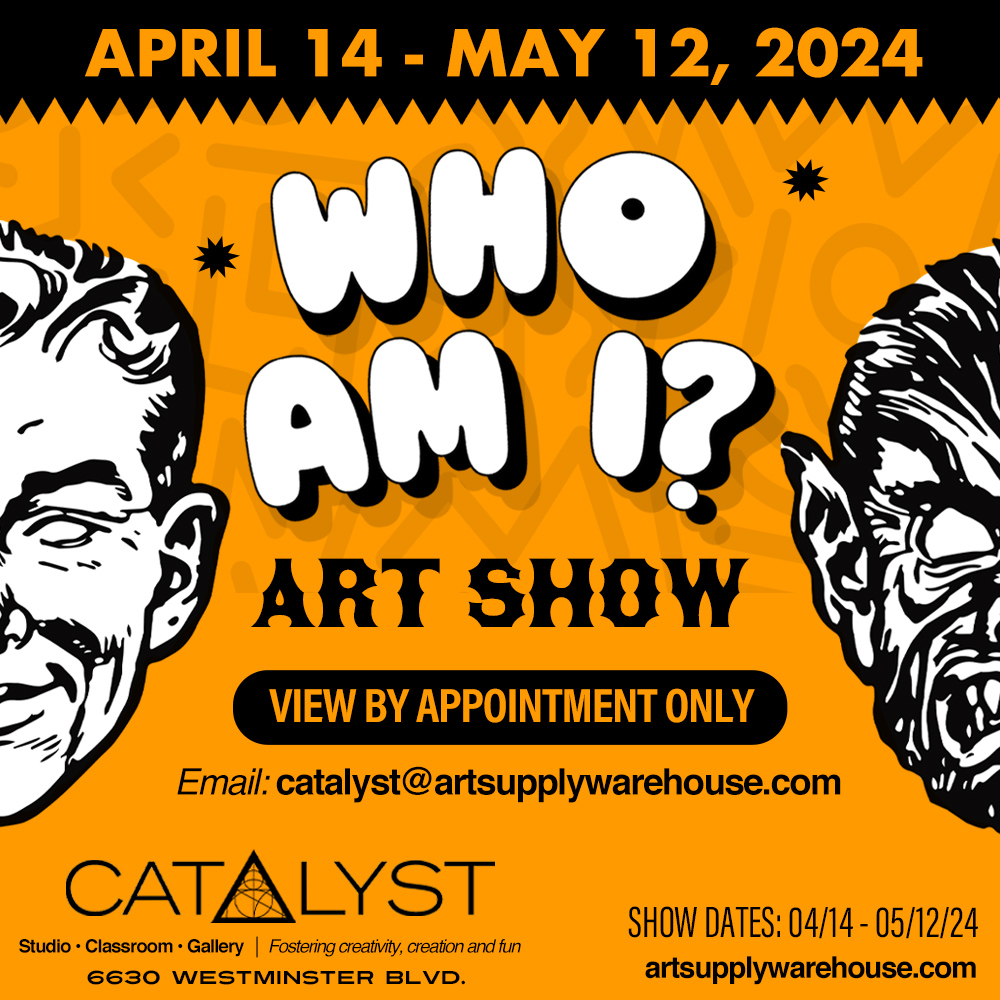 Thank you to all of the wonderful and talented artists who participated in our WHO AM I? Art Show. We had a packed opening reception last weekend!👏 Show Dates: April 14 - May 12 ✔ Viewing is by appointment only. Email: catalyst@artsupplywarehouse.com