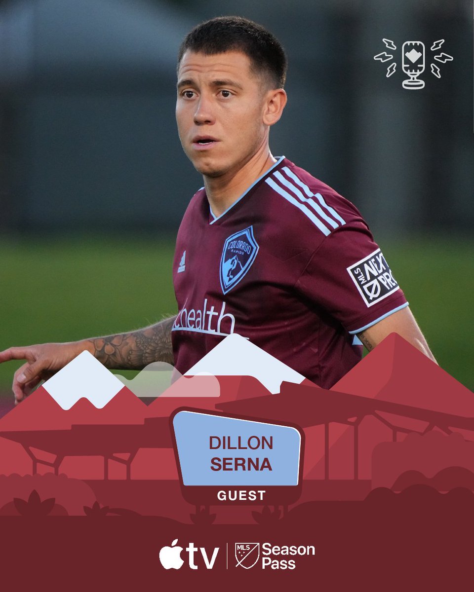 Homegrown legend @SernaDillon joins @jordangeli and @drewmoor this week on the Colorado Rapids Podcast! Coming soon to #MLSSeasonPass on @appletv #Rapids96