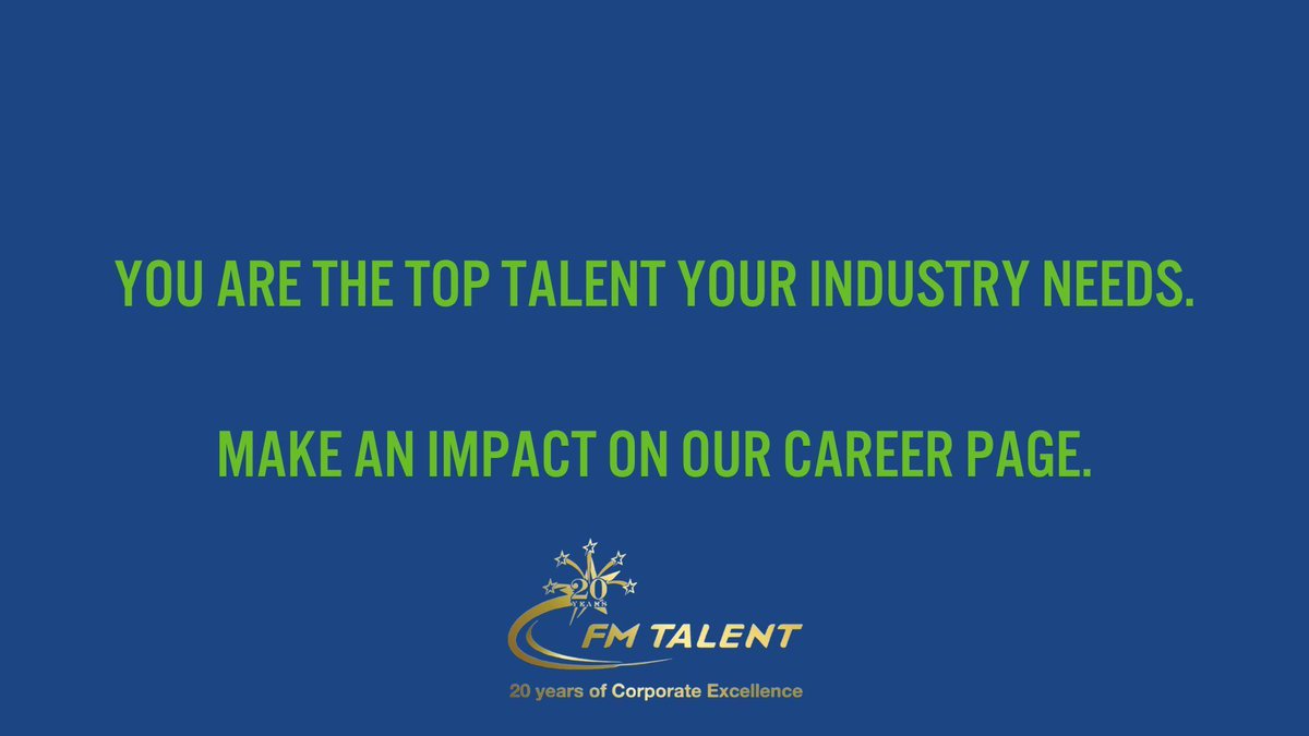 Rise to the occasion! Check out our careers here: 
buff.ly/3SBEpg8
#FMTalent #careergrowth #careergoals #workforcedevelopment