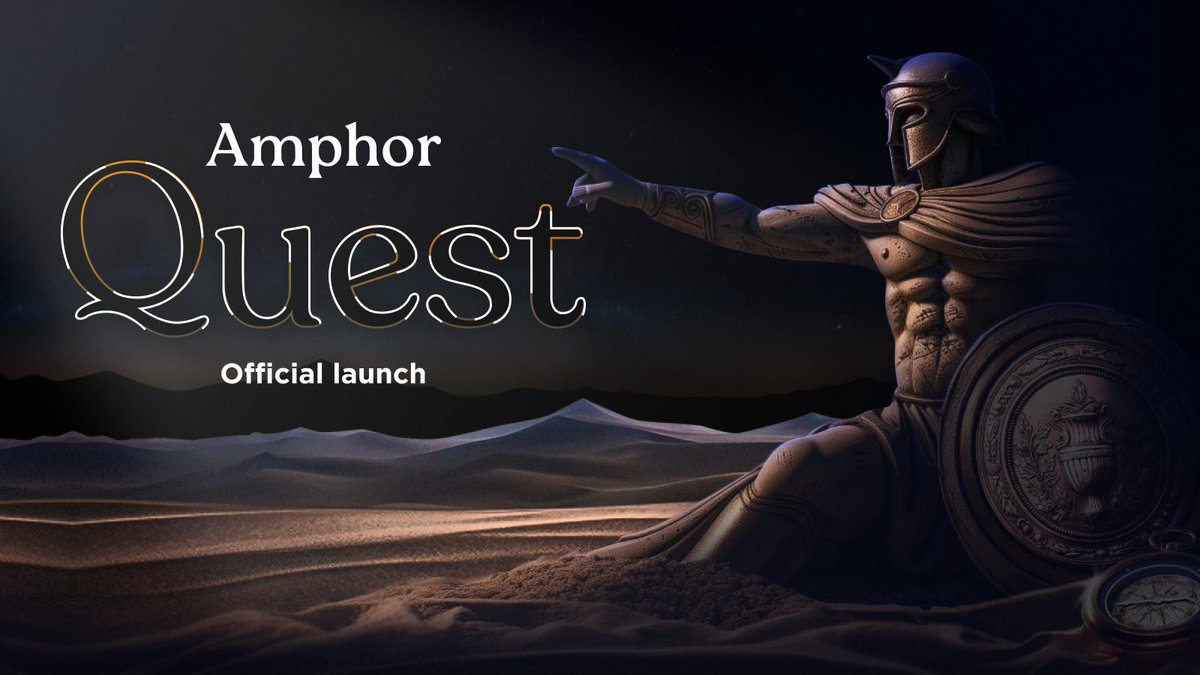 Gm fellow Amphorians, Time has come to deploy the #Amphor's Official Community Quests! Bringing together Whitelisters, DeFi knowers and DGN farmers, the first phase includes a set of campaigns dedicated to Amphor pre-launch. Our Journey start here : quests.amphor.io🧭🔥