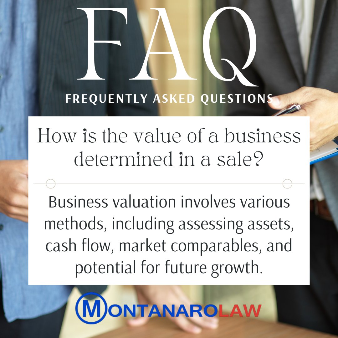 Unlock the true worth of your business with MontanaroLaw. Schedule a consult today! #BusinessValuation #SellYourBusiness #MaximizeValue #MontanaroLaw #ExpertConsultation #BusinessWorth #MarketComparables

(516)809-7735
montanarolaw.com
info@montanarolaw.com