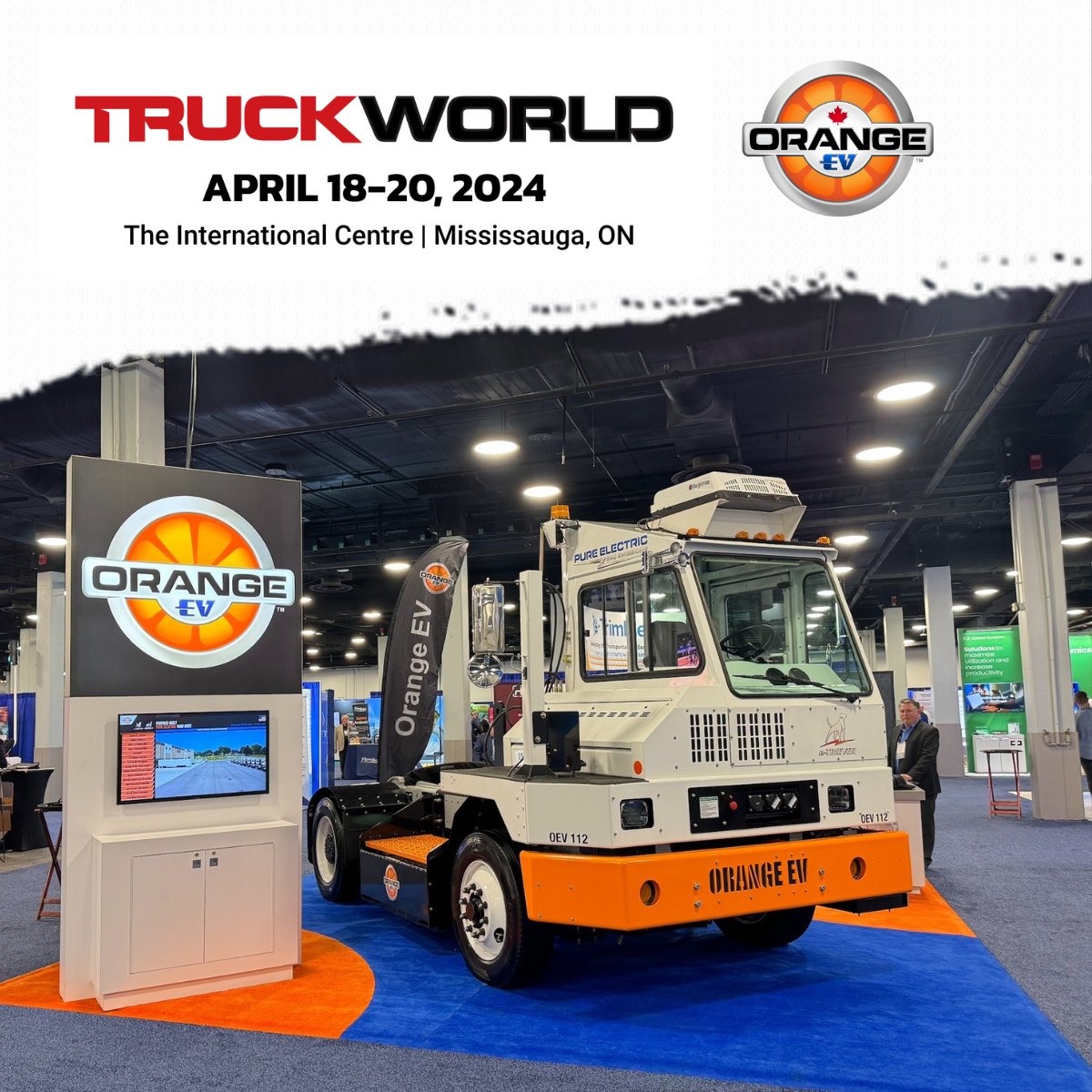 Join Orange EV Canada at Truck World from April 18th to 20th in Mississauga, ON. Orange EV Canada will showcase our pure-electric e-TRIEVER® at booth #5368 in Hall #5. Don't miss this opportunity to experience the future of sustainable transport! orangeev.com/events/#events…