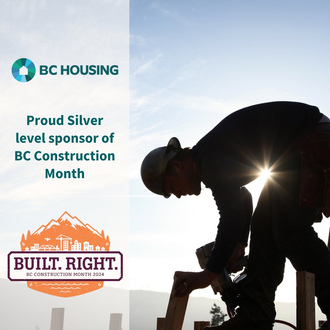 BC_Housing's tweet photo. BC Housing is proud to sponsor #BCConstructionMonth. Our development, research, licensing, and industry partnerships are supported by BC’s construction and skilled trades workers, whose expertise and dedication keep our communities thriving.
https://t.co/7z548k6emM https://t.co/83TsaCpTyJ