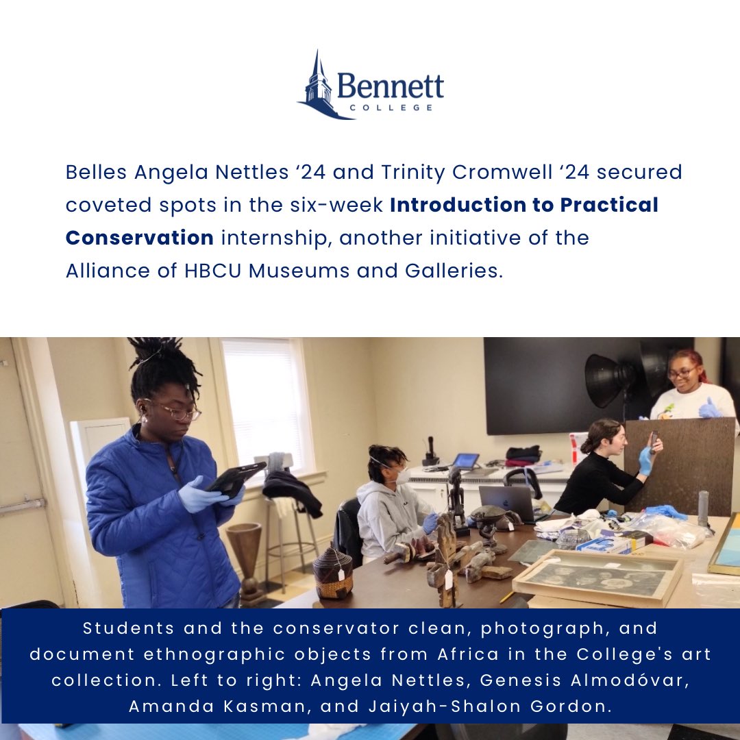 On this World Art Day, join us in celebrating our talented Belles in art conservation! Read more about their remarkable journey below 🎨 #BennettCollege #WorldArtDay #BennettBelles #ArtConservation