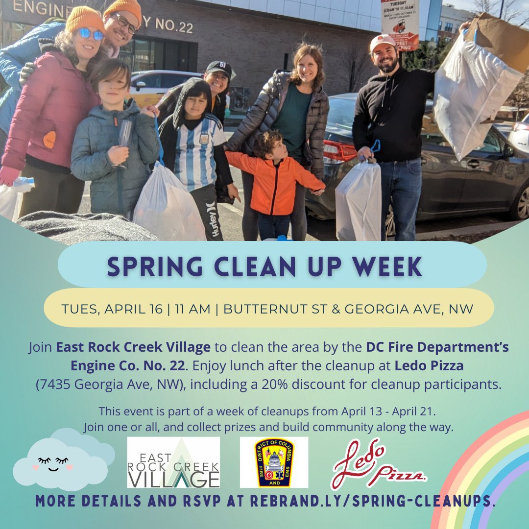 The rainy start ☔️ couldn’t stop today’s #SpringCleanUpWeek clean up with me and @Safeway! 1️⃣6️⃣ volunteers 2️⃣6️⃣ bags of litter (6️⃣8️⃣ total) Can’t beat tomorrow’s line up at 11 am at Fire Station No 22: clean up, voter registration, and pizza after at @LedoPizza. Join us!