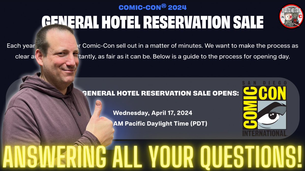 Instead of a video, I am going to do a live tonight and answer all your questions!  See you at 7:30pm EST!

youtube.com/@headlessnedst…

#sdcc #hotel #hotelapocalypse #sdcc2024 #comiccon #comcicon2024 #sandiego #youtube #sandiegocomiccon #trending #headlesshorde