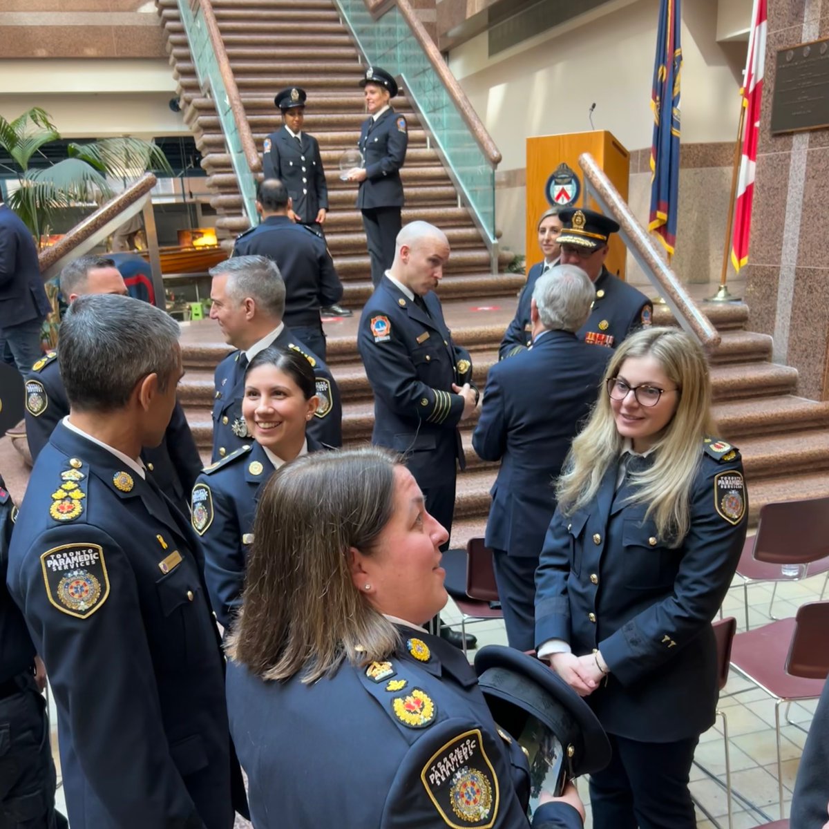 This morning, we gathered at the Tri-Service Telecommunicator Awards to recognize outstanding Telecommunicators from @cityoftoronto emergency services. It was a wonderful way to kick off #NPSTW2024, and we look forward to celebrating our dedicated staff throughout the week.