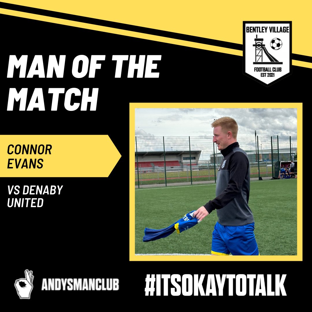 ✅ | Man Of The Match

The Man of the Match for Saturdays game is Connor Evans!

#ITSOKAYTOTALK
