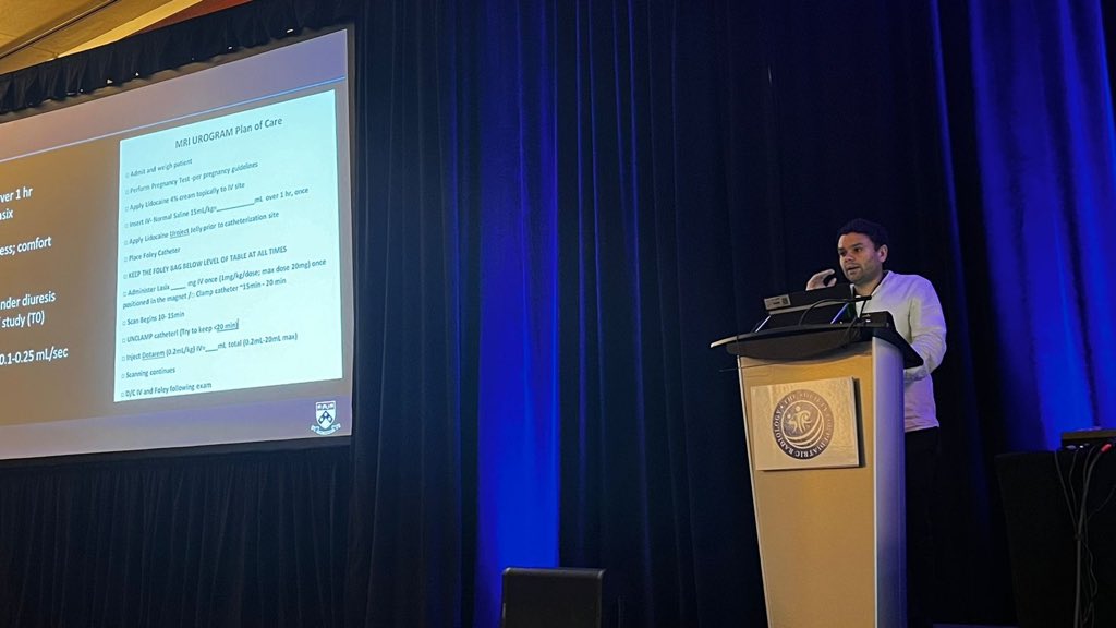 Our Vice Chair of Clinical Research, Dr. Hansel Otero, with an excellent talk on the newest advancements in pediatric MR Urography #SPR2024 @SocPedRad