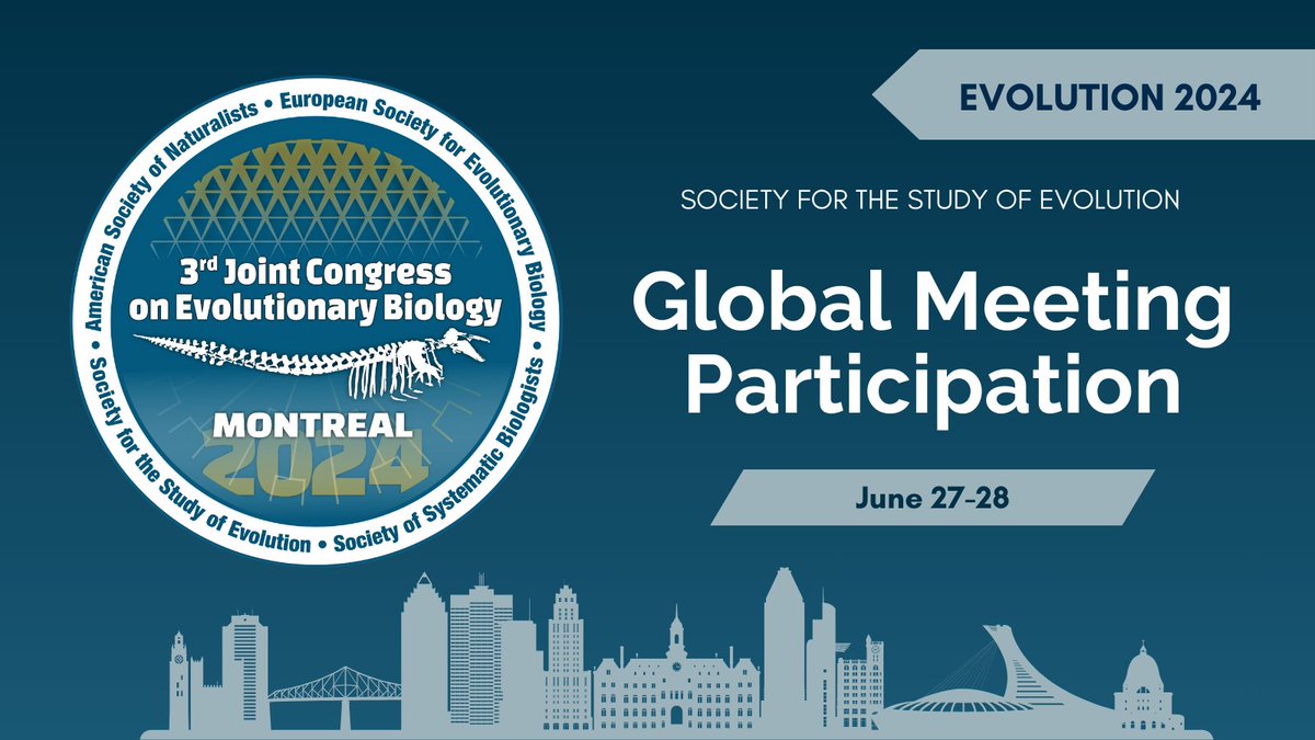 We are pleased to offer free registration for the virtual portion of #Evol2024 (June 27-28) to SSE members from 152 countries and territories around the world. First-come, first-served, apply here: bit.ly/SSEGlobalMeeti…