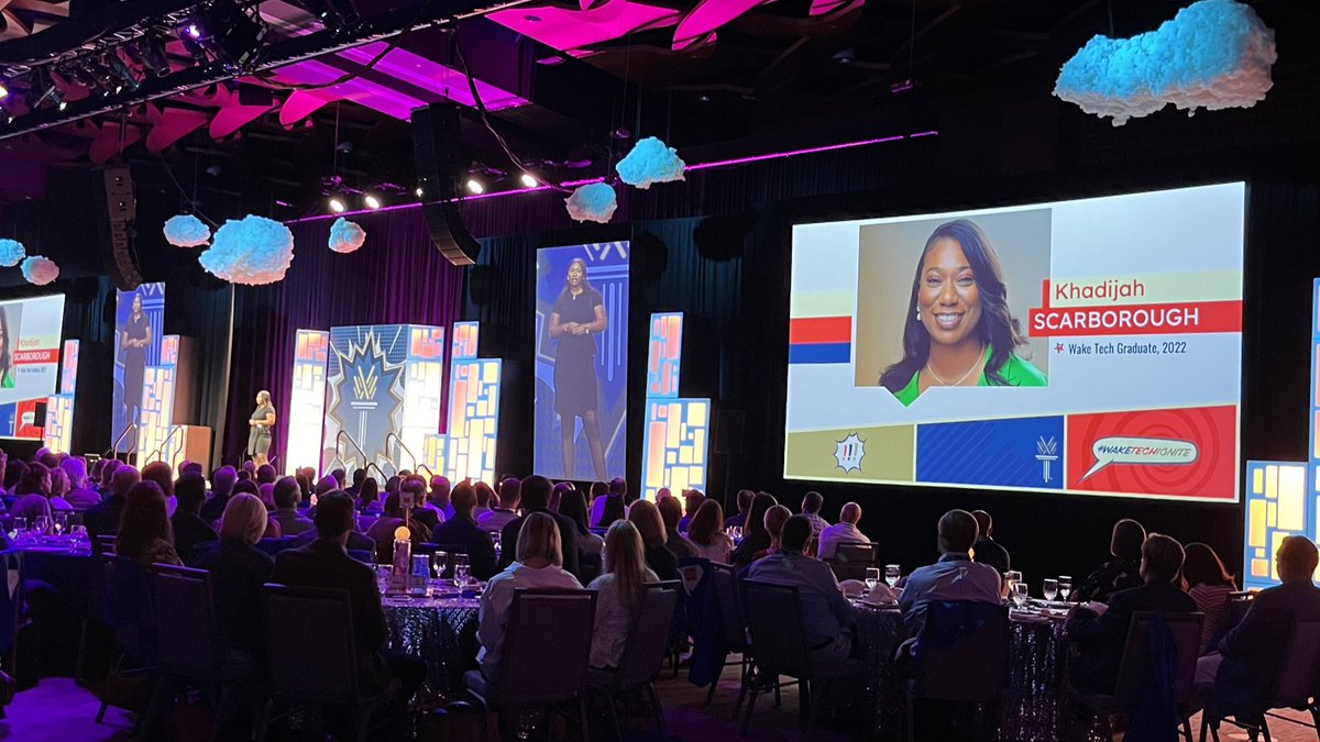 WTCCFoundation's tweet image. &quot;@waketechcc provided me with the platform to rewrite my story and live a life dedicated to serving others like me. This is why #WakeTech will forever be my family. When no one else was there for me, they were!” -Khadijah Scarborough #WakeTechIGNITE #HeroesInTheHallway