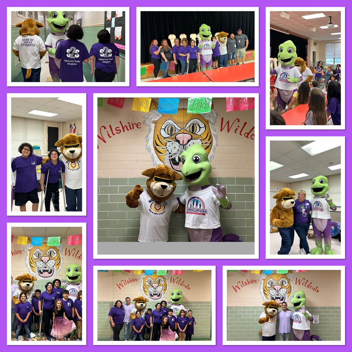 Traveled all around the city and visited some wonderful schools celebrating the military child! #purpleupusa