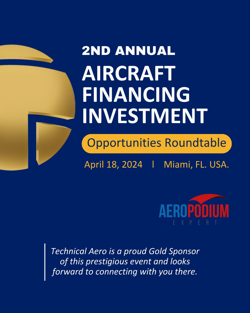 Technical Aero (@technical_aero) on Twitter photo Can't wait to dive into discussions about the future of aviation and investment opportunities. If you're at the expo too, let's chat!
✉️ info@technical.aero
🌐 technical.aero
#aeropodium #aircraftfinancinginvestment #aviationindustry #aircraftservices Can't wait to dive into discussions about the future of aviation and investment opportunities. If you're at the expo too, let's chat!
✉️ info@technical.aero
🌐 technical.aero
#aeropodium #aircraftfinancinginvestment #aviationindustry #aircraftservices
