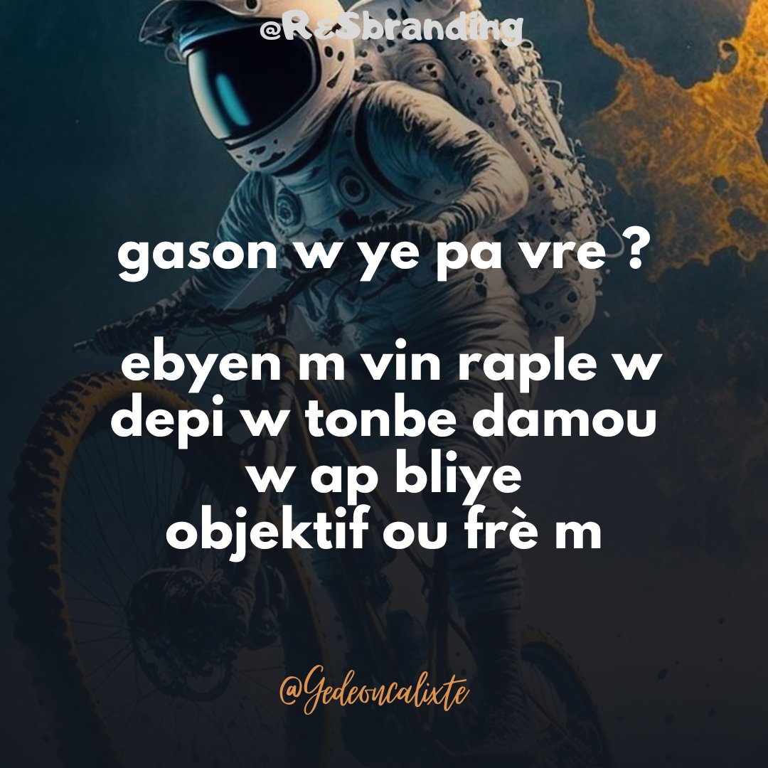 R_Sbranding's tweet photo. [ti kozri sou ekstrèm konsantman]
#motivasyon #detèminasyon 
#haiti #RSbranding 🧲
#tikozri🎙 
•
•
•
@GedeonCalixte ✍️ https://t.co/BjZihfM8qx