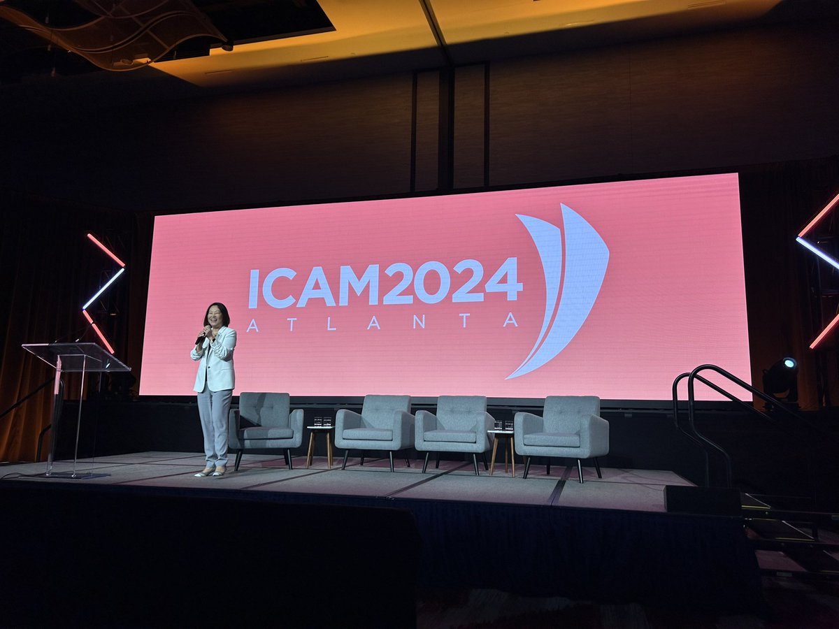 AACSB's tweet photo. AACSB President and CEO Lily Bi welcomed more than 1,200 attendees from 58 countries across the globe to #ICAM24, where we look to lead beyond boundaries! https://t.co/CbinLmOGxD