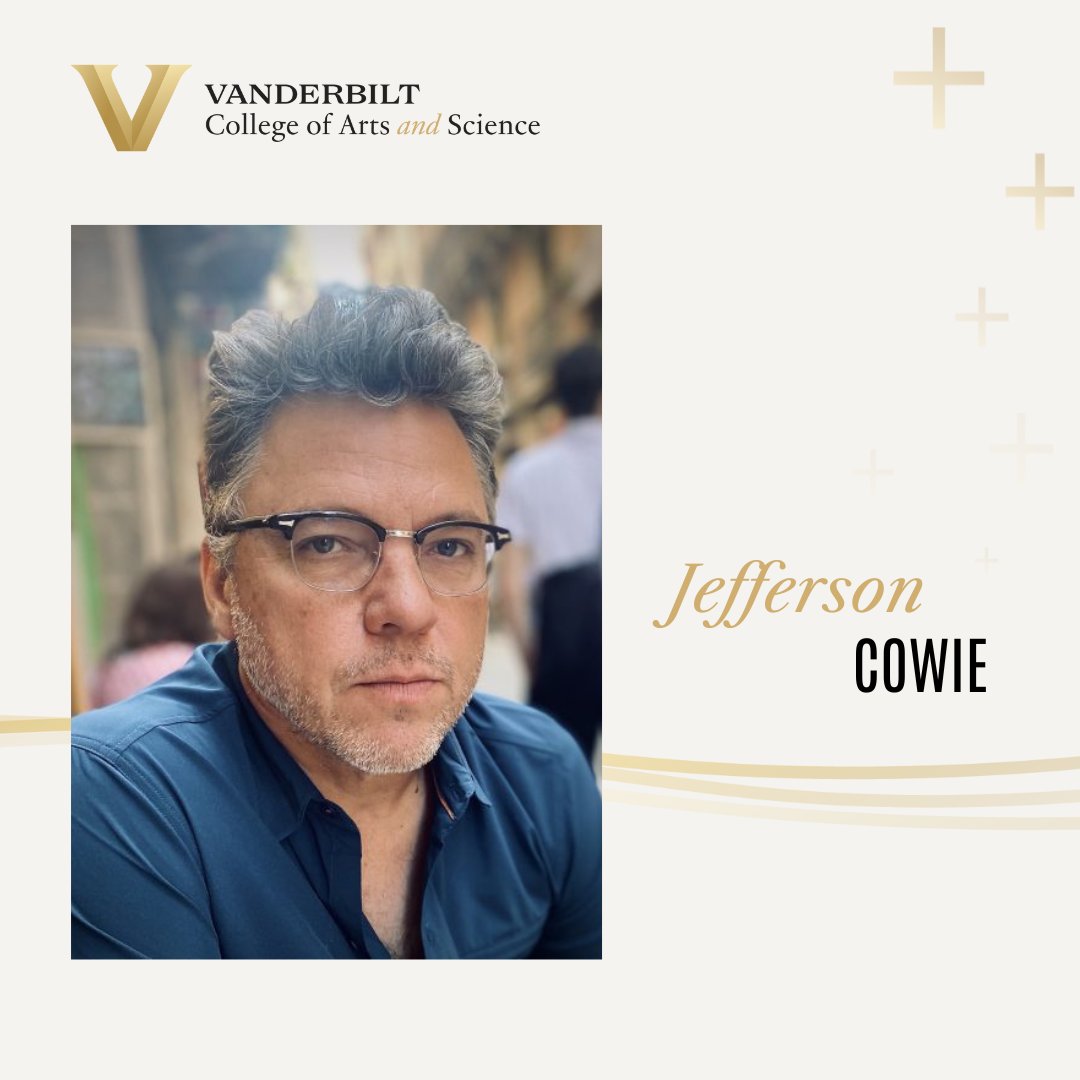 Jefferson Cowie, James G. Stahlman Professor of History, has been named a Guggenheim Fellow! Fellows were selected for their career achievement and exceptional promise. Congratulations on this extraordinary honor! bit.ly/4cYYl7x