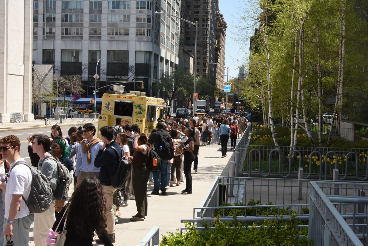 With just two weeks of classes remaining, Fordham Law students took a break from studying to relax with friends and enjoy food from a variety of New York food trucks at the Law School's annual Spring Fling event.