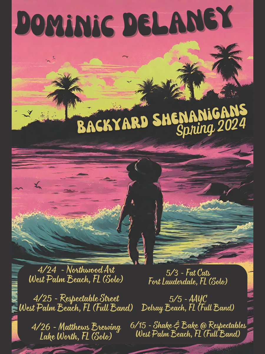 Doing hood rat sh!t with my friends in South Florida this spring! #SoFlo #Florida #LiveMusic #Singer #Songwriter