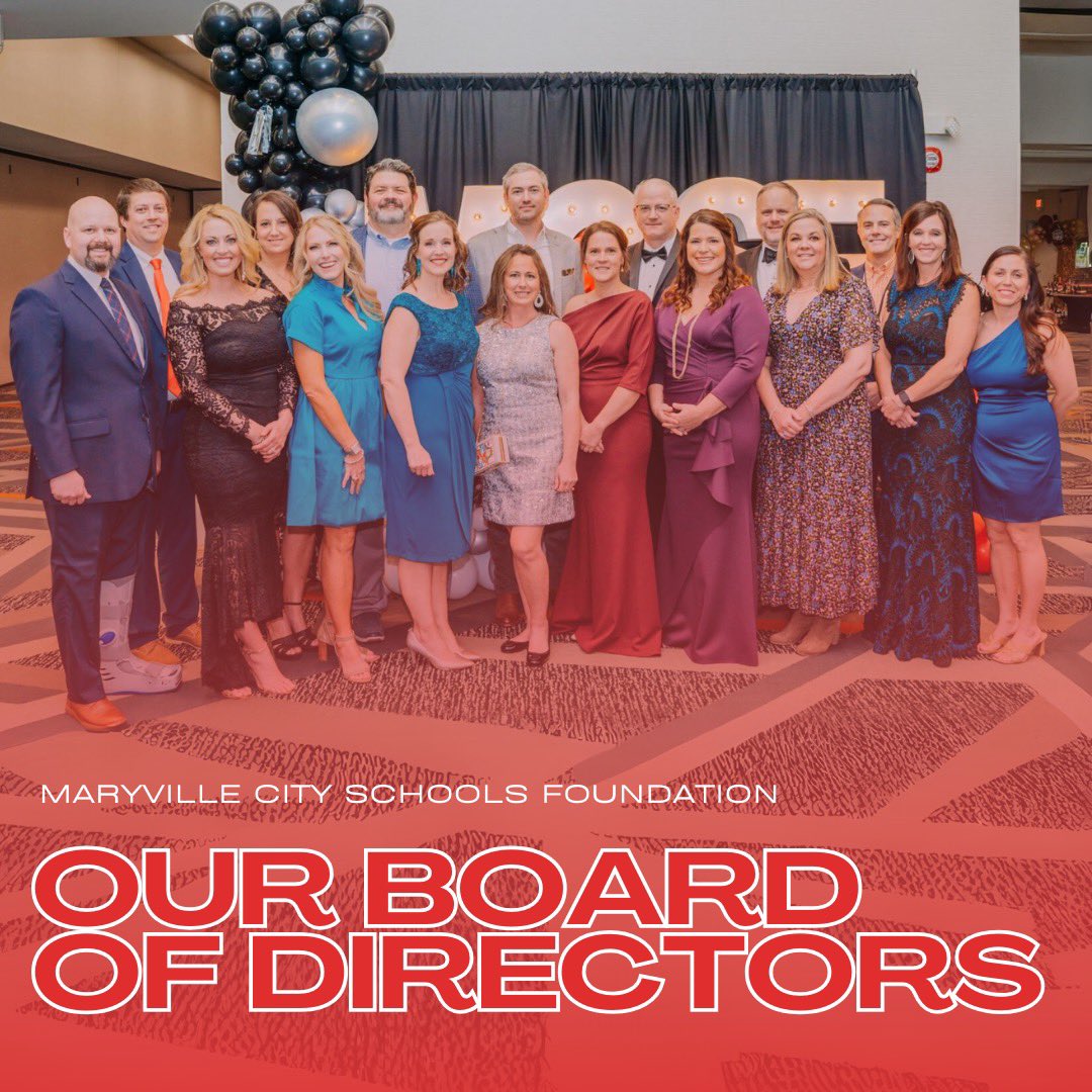 Our AMAZING Maryville City Schools Foundation Board of Directors! ❤️

This group of individuals all represent the heart of MCS and proudly serve on our board. 🤩

#MeetTheBoard | #MCSF | #MaryvilleTN