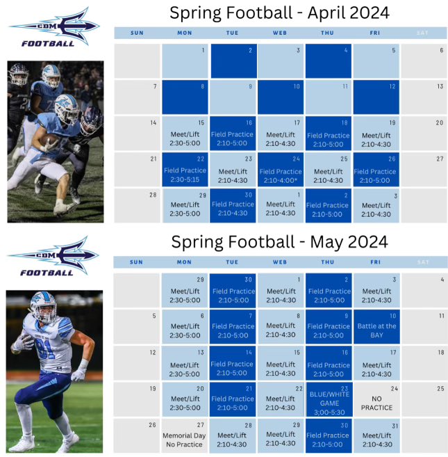 Spring is in the air and CDM Football is ready to rock!