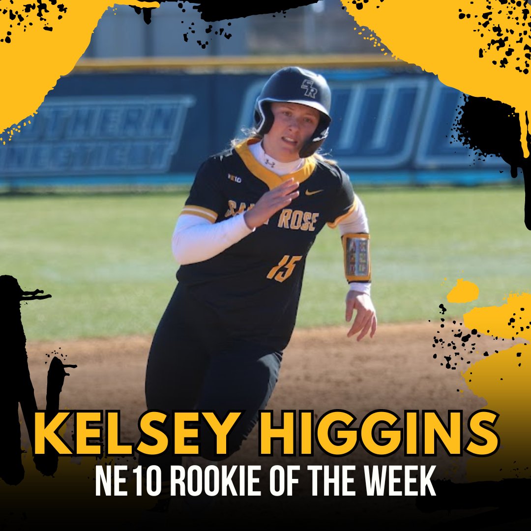 Congratulations to Kelsey Higgins on earning ANOTHER NE10 Rookie of the Week Award!

Kelsey hit .455 with a HR, seven RBI, and four runs across a 3-1 week. She sits atop the NE10 in homers (8) and slugging %, and ranks in the top-five in batting average, OBP, RBI, and runs scored