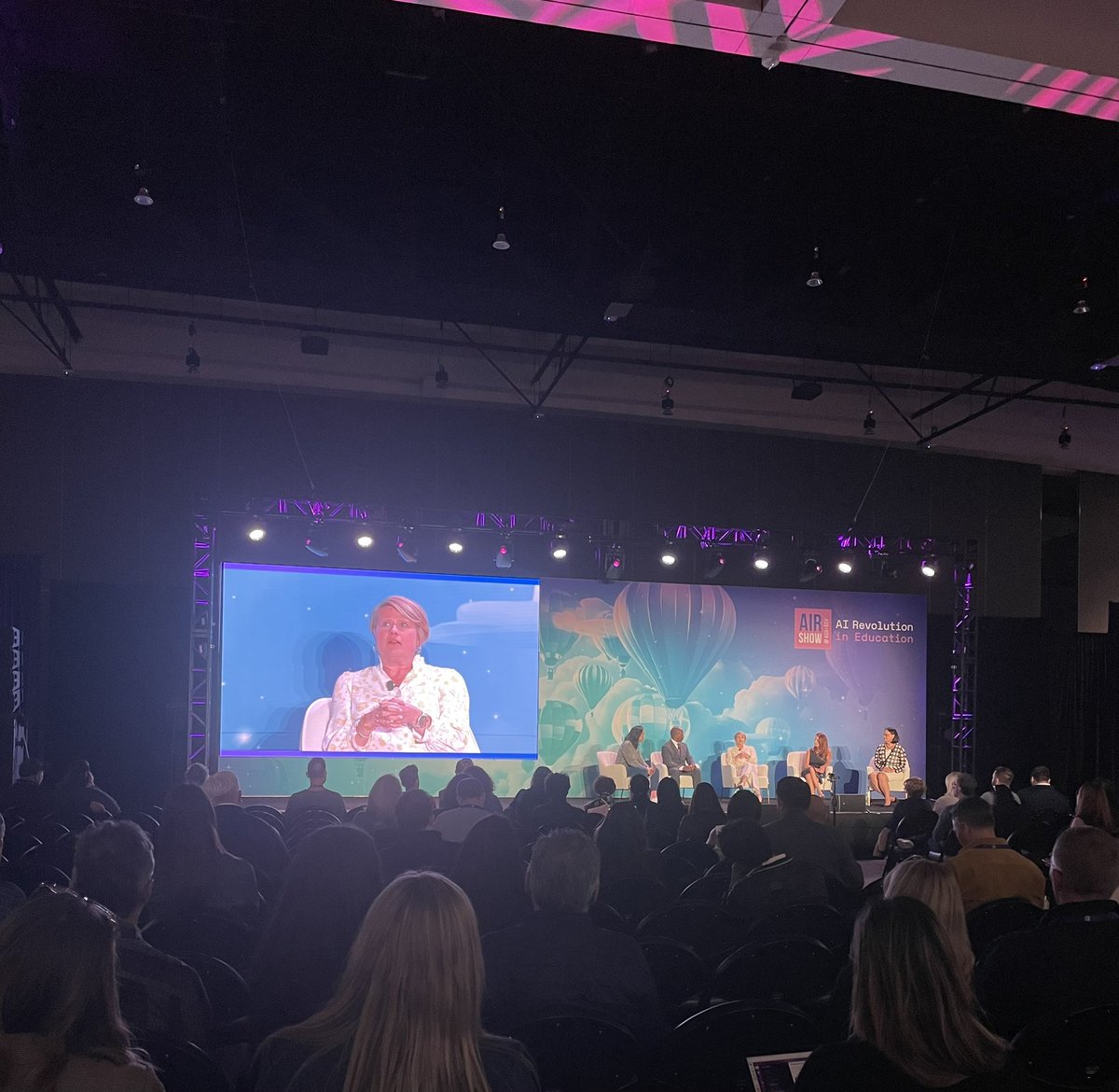 Awesome to be on a panel with @NDDPI, @NVSupt and @CADeptEd during the @ASUGSVSummit AIR Show to discuss “Where is AI Taking Our Education System?” Thoughtful discussion about how we can use AI to serve students and how it can be responsibly integrated into daily life. #nced