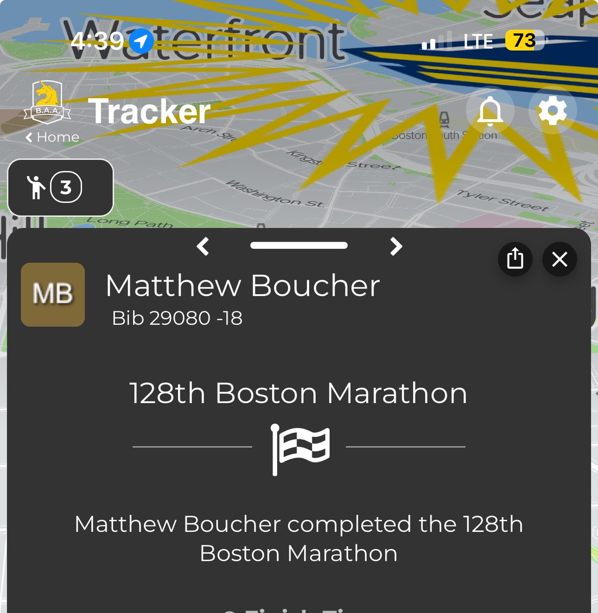 Congrats Matt Boucher ‘24 and thank you!!  26.2 miles run and almost $50k raised to support the Fund for St. John’s. Very proud of you - take the rest of the week off!! 😀😀😀 ⁦<a href="/stjohnsprep/">St. John's Prep</a>⁩ ⁦<a href="/TheNestSJP/">The Eagle's Nest</a>⁩