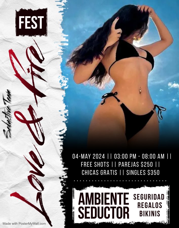 GalejaVox's tweet photo. Chicos el #SeductiveTeam está de vuelta con el #LoveAndFireFest! ❤️🔥
Alberquita 🏊♀️ área para camping ⛺️ sol 🌞 noche 🌚 regalos 🍾 cuerpos bonitos con poca ropa 👙 parejitas hermosas 💖 qué más puedes pedir?
Acompáñanos y se parte de la seducción... 🔥
#SeductiveSW 💋 https://t.co/BDnIMOFLxK