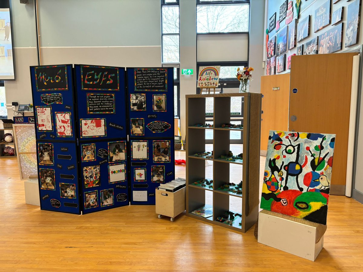 Finally, our wonderful EYFS children reminded us of the power of combining all of our differences. Whilst individual colours are beautiful in their own right, what is even more beautiful is the combination of colours that makes the rainbow 🌈 inspired by Joan Miro & Alma Thomas.