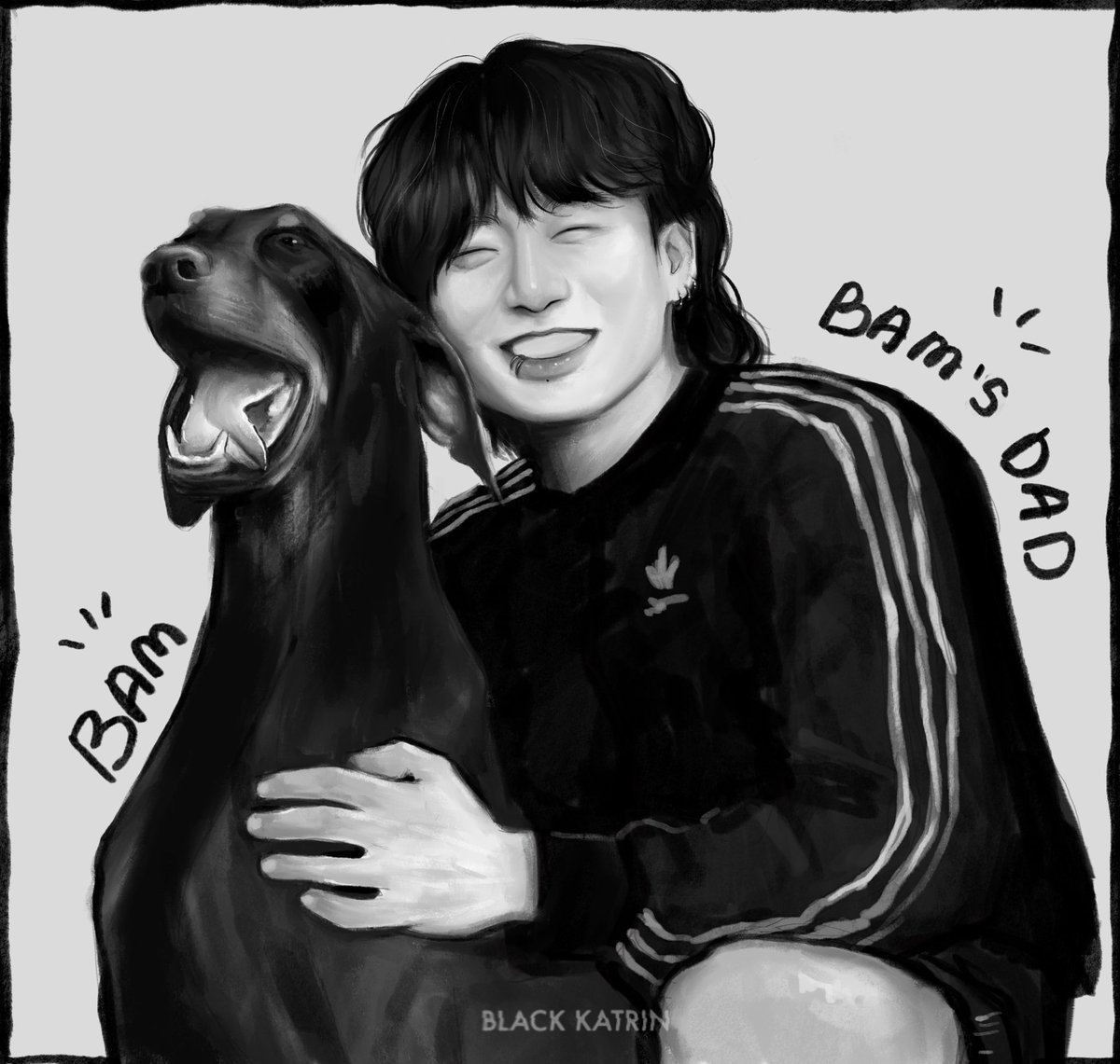 ⭐️⭐️⭐️ #JUNGKOOK #BamsDad #btsfanart