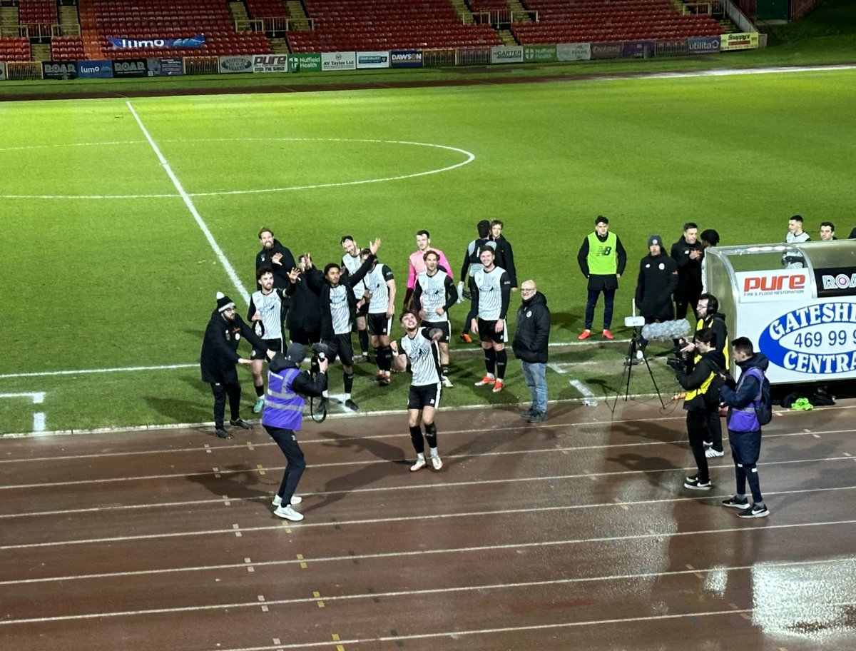 A 2-1 home win against champions Chesterfield means Gateshead have now officially qualified for the National League play-off places. They still have two home games remaining as they host Aldershot Town on Wednesday and Bromley on Saturday.