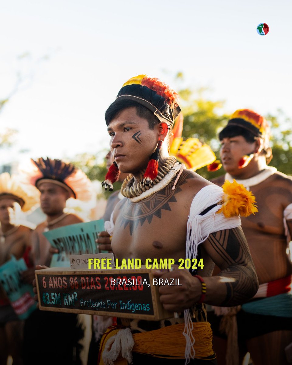 The 20th edition of the Free Land Camp starts in one week. From April 22nd until the 26th over one hundred different indigenous communities are expected in Brasília, Brazil. #ActInTimeBrazil Follow @ApibOficial for more details!